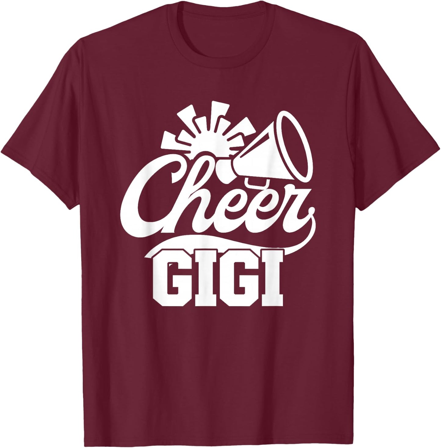 Cheer Gigi Cheerleading Gigi Grandma Of A Cheerleader Gigi T-Shirt - T-Shirt | Maroon