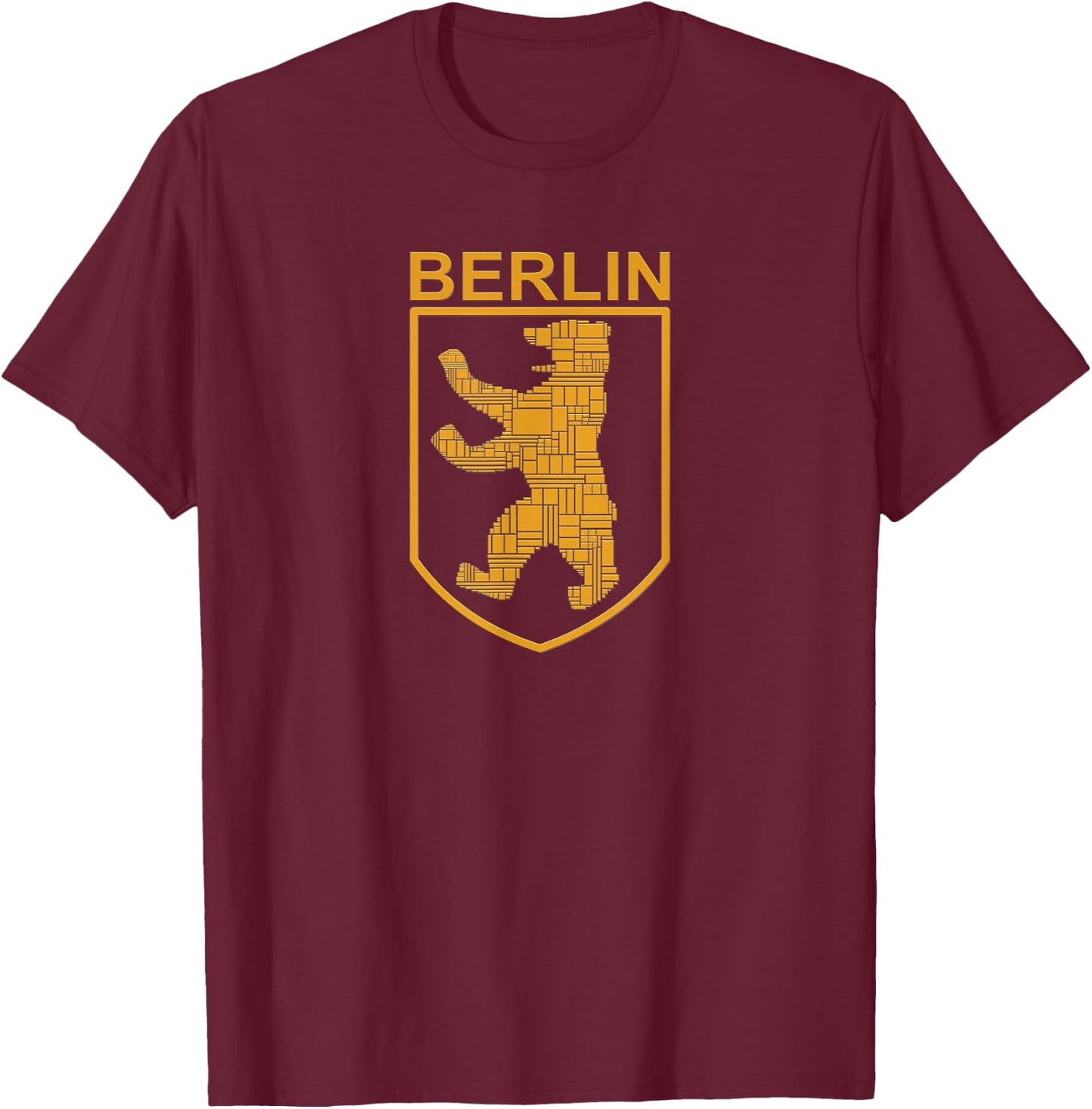 Berlin Design - Berlin Bear - I Love Berlin T-Shirt - T-Shirt | Maroon