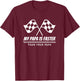 My Papa is Faster Race Car Racing Mechanic Track Parties T-Shirt - T-Shirt | Maroon
