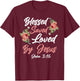Christian Bible Verse Quote Rose Flower John 3:16 T-Shirt - T-Shirt | Maroon