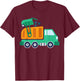Garbage Truck Waste Recycle Trash Collector Earth Day T-Shirt - T-Shirt | Maroon