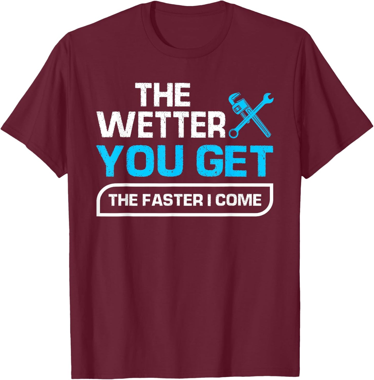 Funny Plumbing Graphic Design Plumber Dad Husband Men T-Shirt - T-Shirt | Maroon