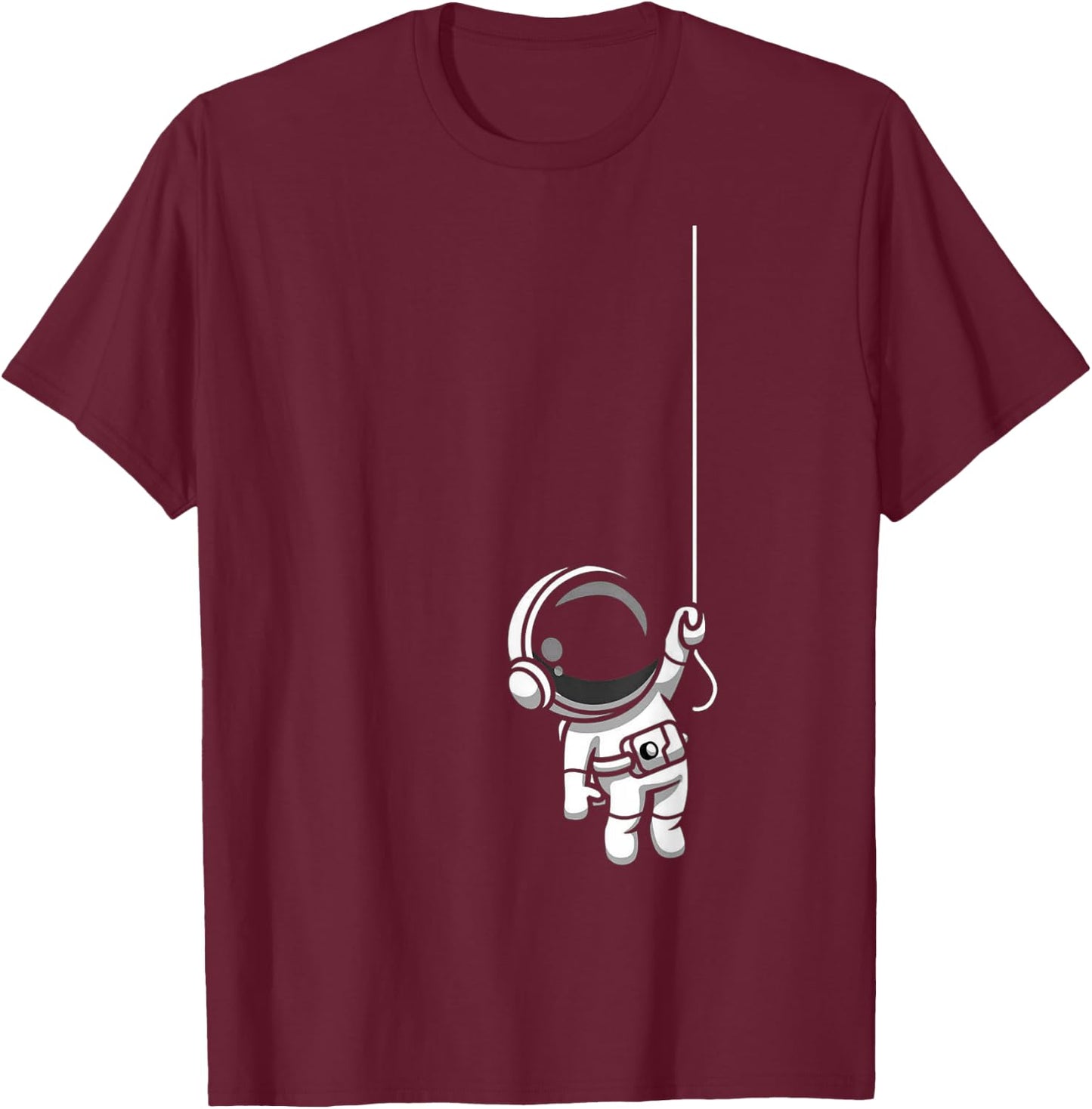 Astronaut Astronomy Science Moon Space Funny T-Shirt - T-Shirt | Maroon