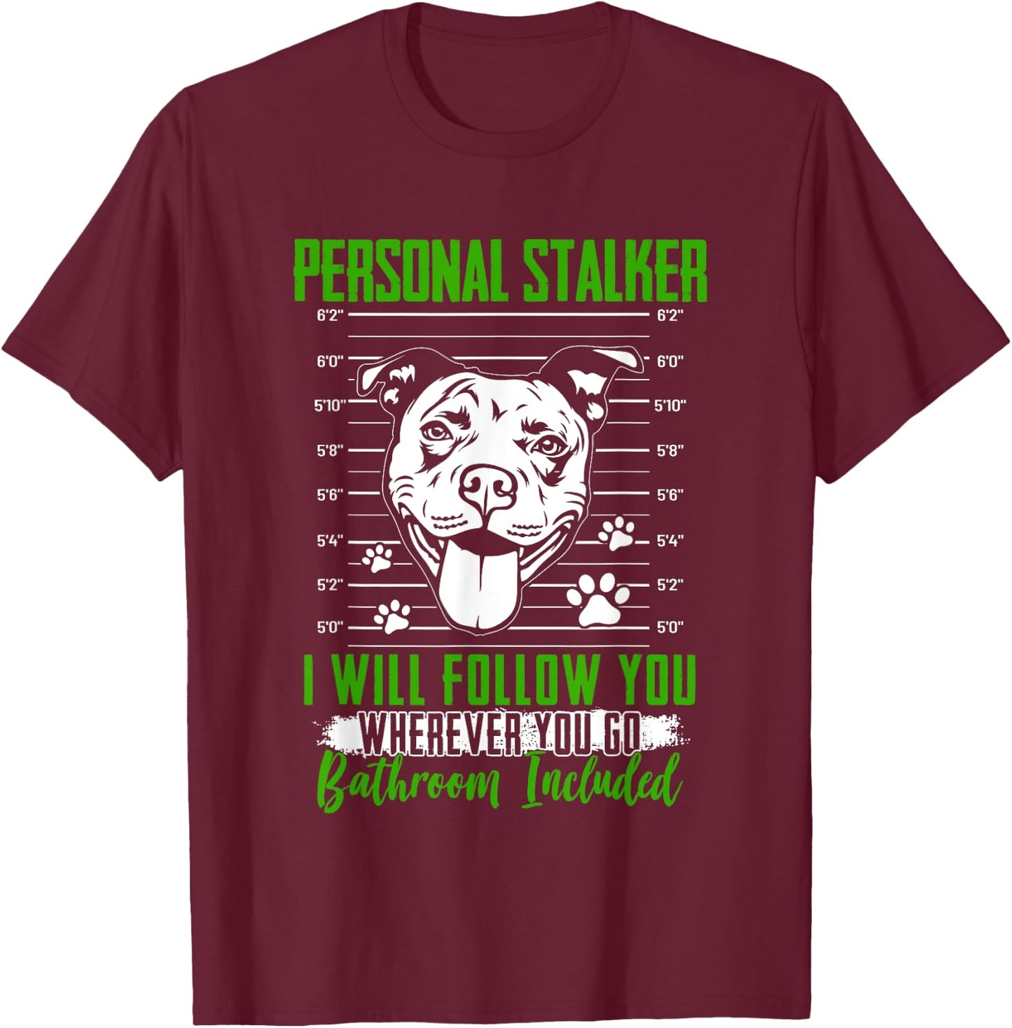 Funny Pitbull Graphic and Men Pitbull Breeder T-Shirt - T-Shirt | Maroon