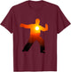 Tai Chi Sunset Exercise Shirt Chi Gung Qigong T-Shirt - T-Shirt | Maroon