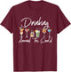 Drinking Around the World Adult Vacation Showcase 11 Country T-Shirt - T-Shirt | Maroon