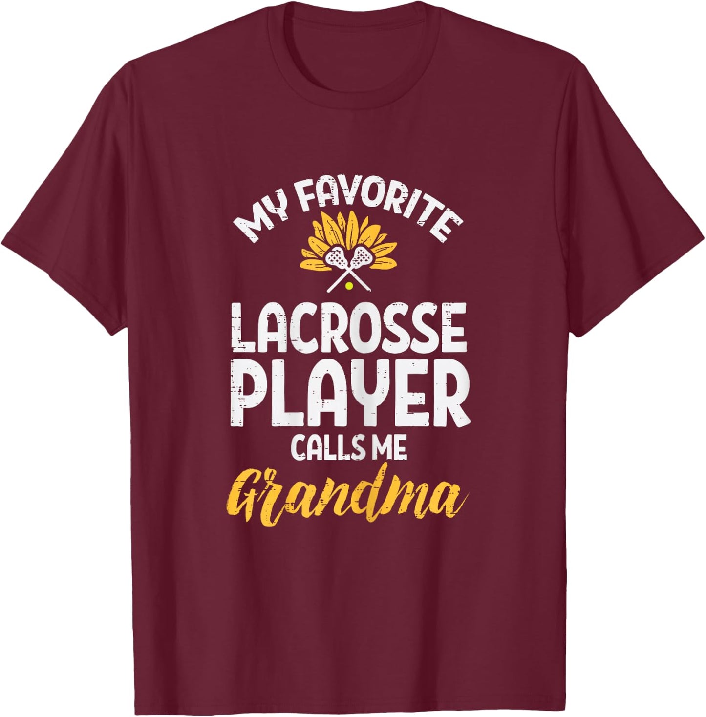 Favorit Lacrosse Player Grandma Lax Family Nana Mimi Women T-Shirt - T-Shirt | Maroon