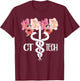 CT Tech Caduceus Computed Tomography Tech T-Shirt - T-Shirt | Maroon