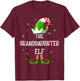 The Granddaughter Elf Family Matching Group Christmas T-Shirt - T-Shirt | Maroon