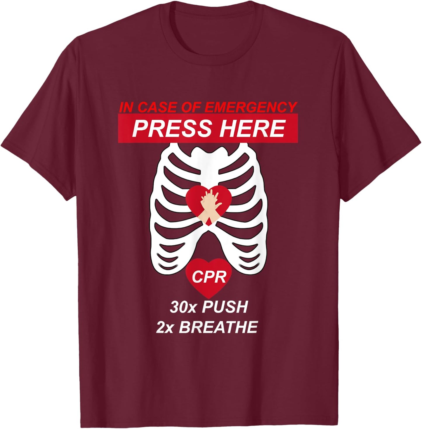 Cpr Instructor First Aid , Women and Kids T-Shirt - T-Shirt | Maroon
