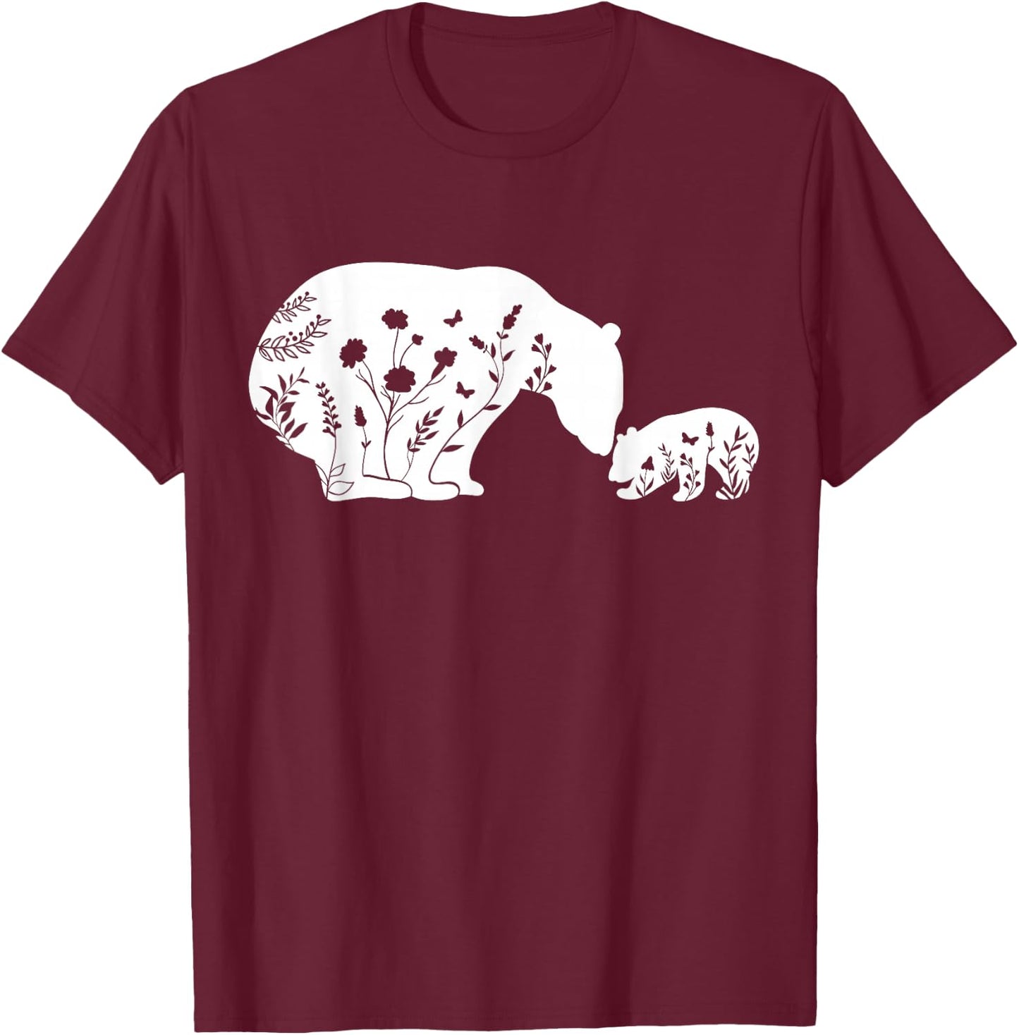 Mama Bear T-Shirt - T-Shirt | Maroon