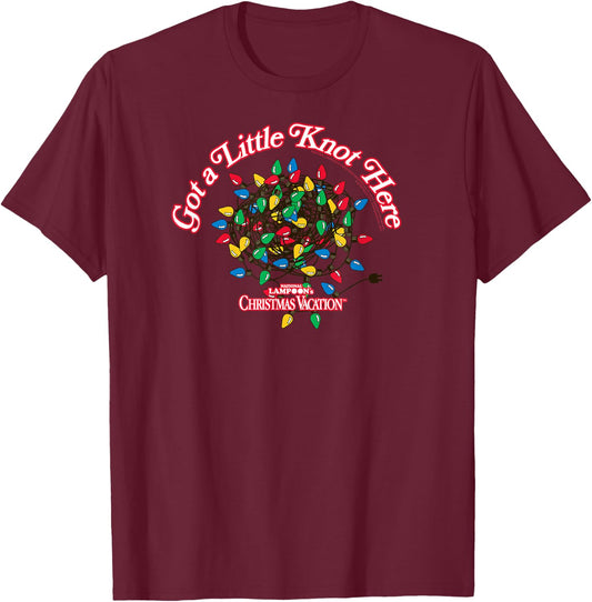 Christmas Vacation Got a Little Knot Here Funny Family Movie T-Shirt - T-Shirt | Maroon