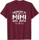 Promoted to Mimi 2024 for Grandma First Time Mimi T-Shirt - T-Shirt | Maroon