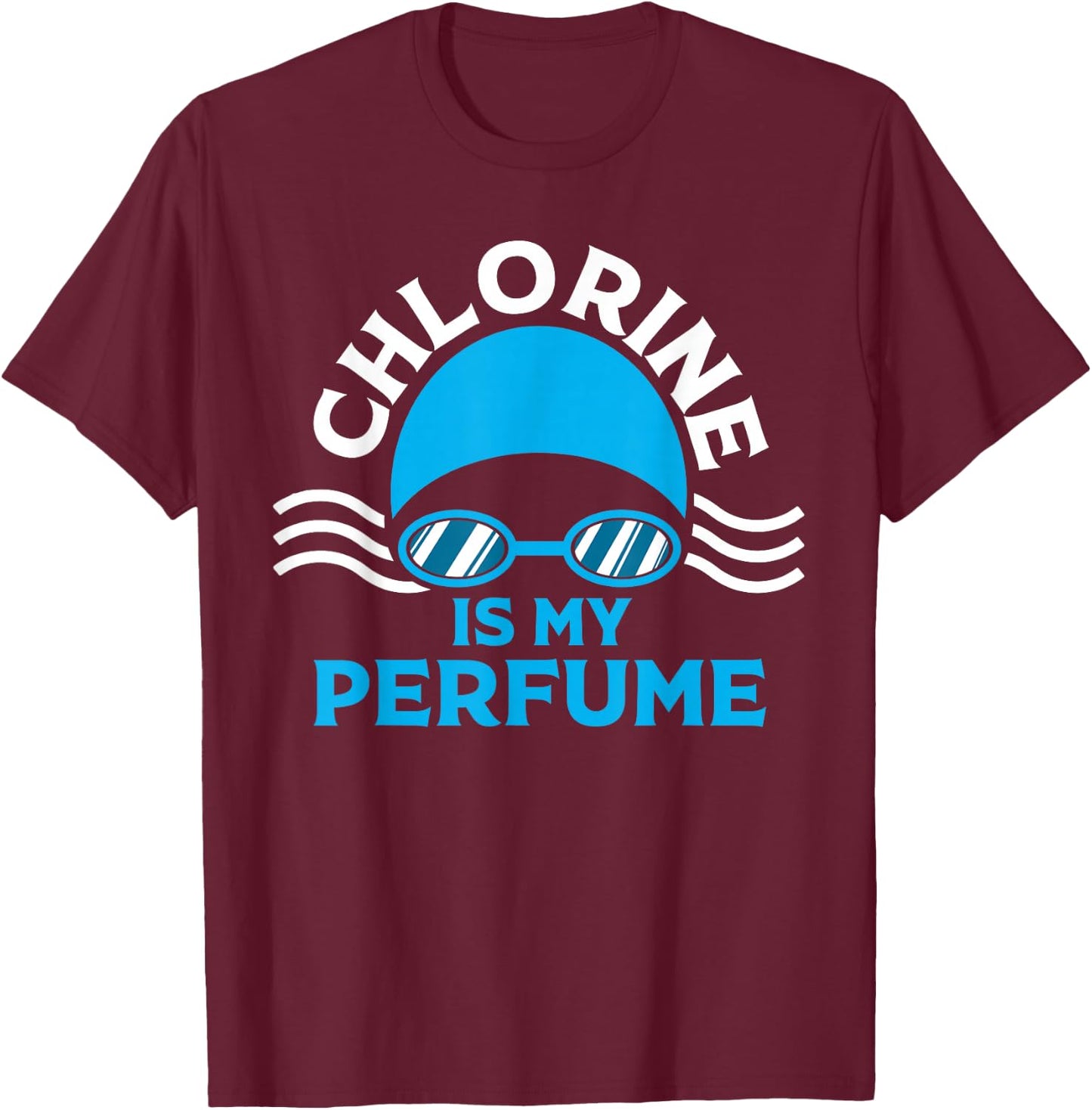 Funny Swimming Designs Women Water Sports Athletes T-Shirt - T-Shirt | Maroon