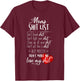 Moms Sht List Funny Sweary Design T-Shirt - T-Shirt | Maroon