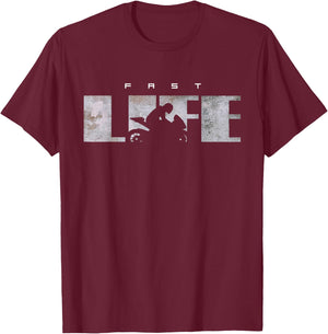 Motorcycle Apparel - Motorcycle T-Shirt - T-Shirt | Maroon