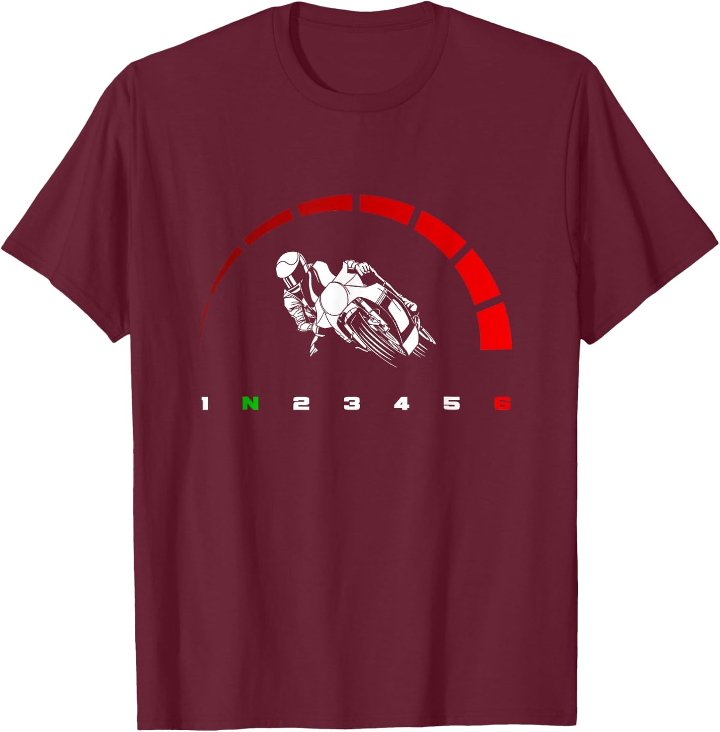 Motorcycle Apparel - Motorcycle T-Shirt - T-Shirt | Maroon