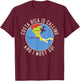 Costa Rica Is Calling And I Must Go, Costa Rica Map T-Shirt - T-Shirt | Maroon