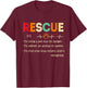 Definition Rescue Animal Women Men T-Shirt - T-Shirt | Maroon
