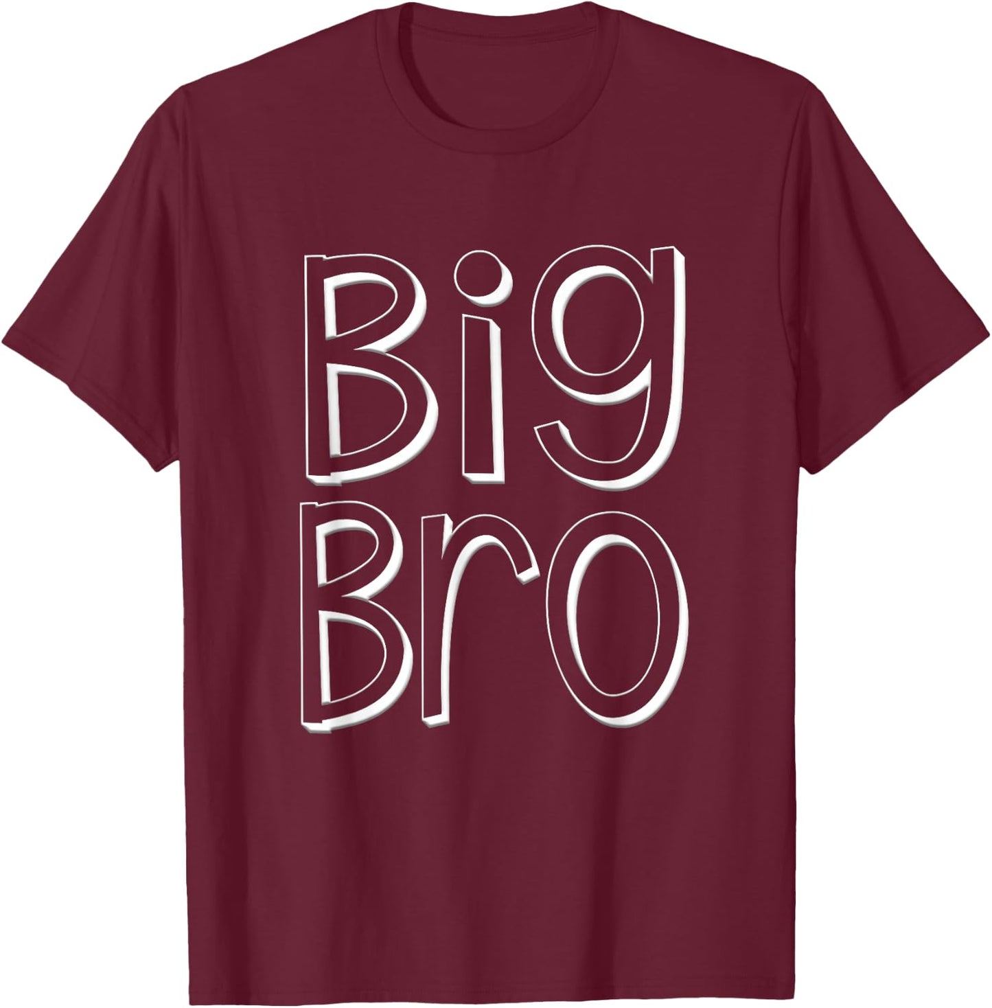 Big Bro Older Brother Boys Matching Siblings Family T-Shirt - T-Shirt | Maroon