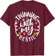 Twinning With My Bestie Spirit Week Twin Day Best Friend T-Shirt - T-Shirt | Maroon