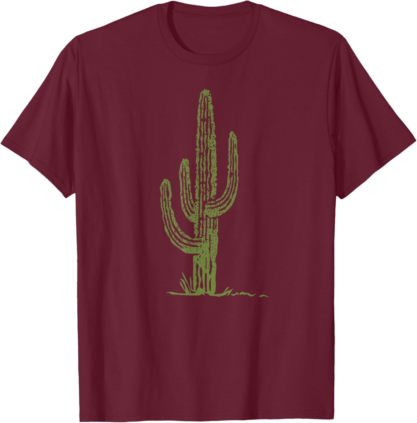 Saguaro Cactus T-Shirt - T-Shirt | Maroon