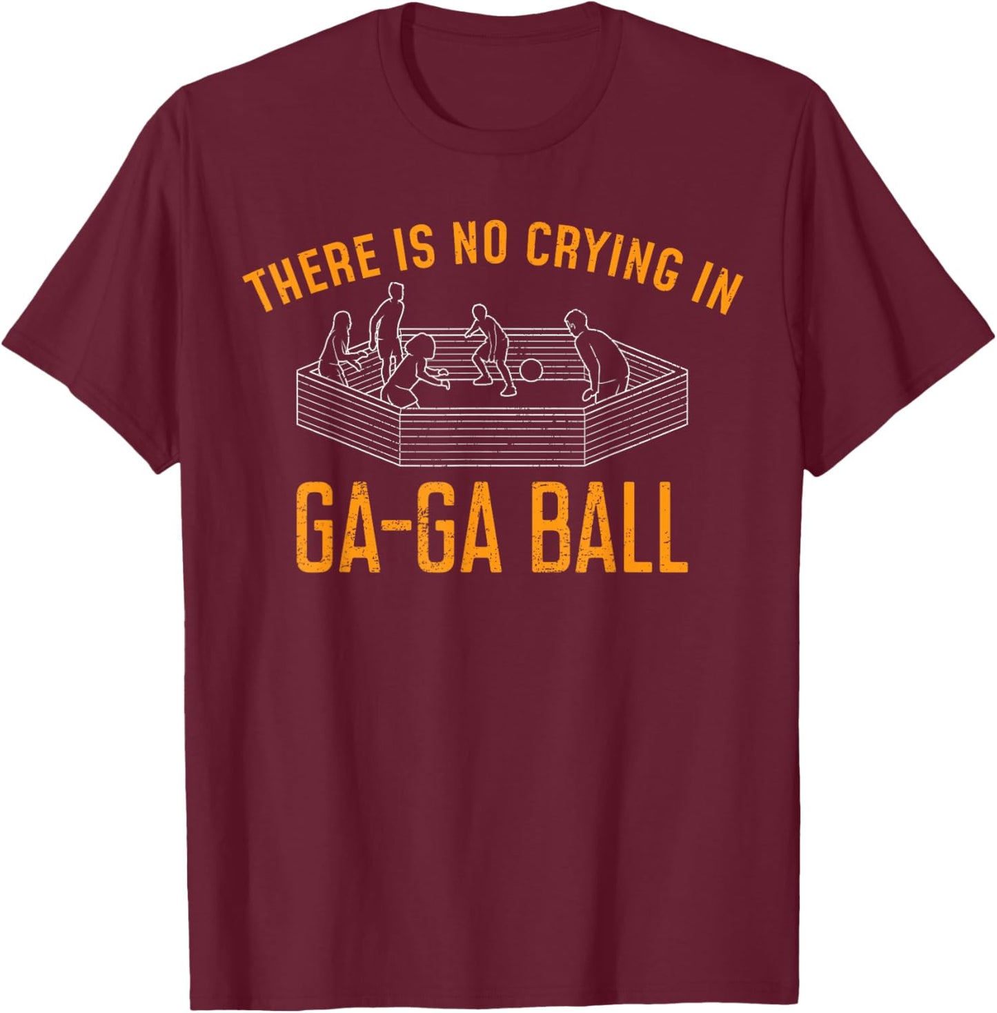 There Is No Crying In GaGa Ball T-Shirt - T-Shirt | Maroon