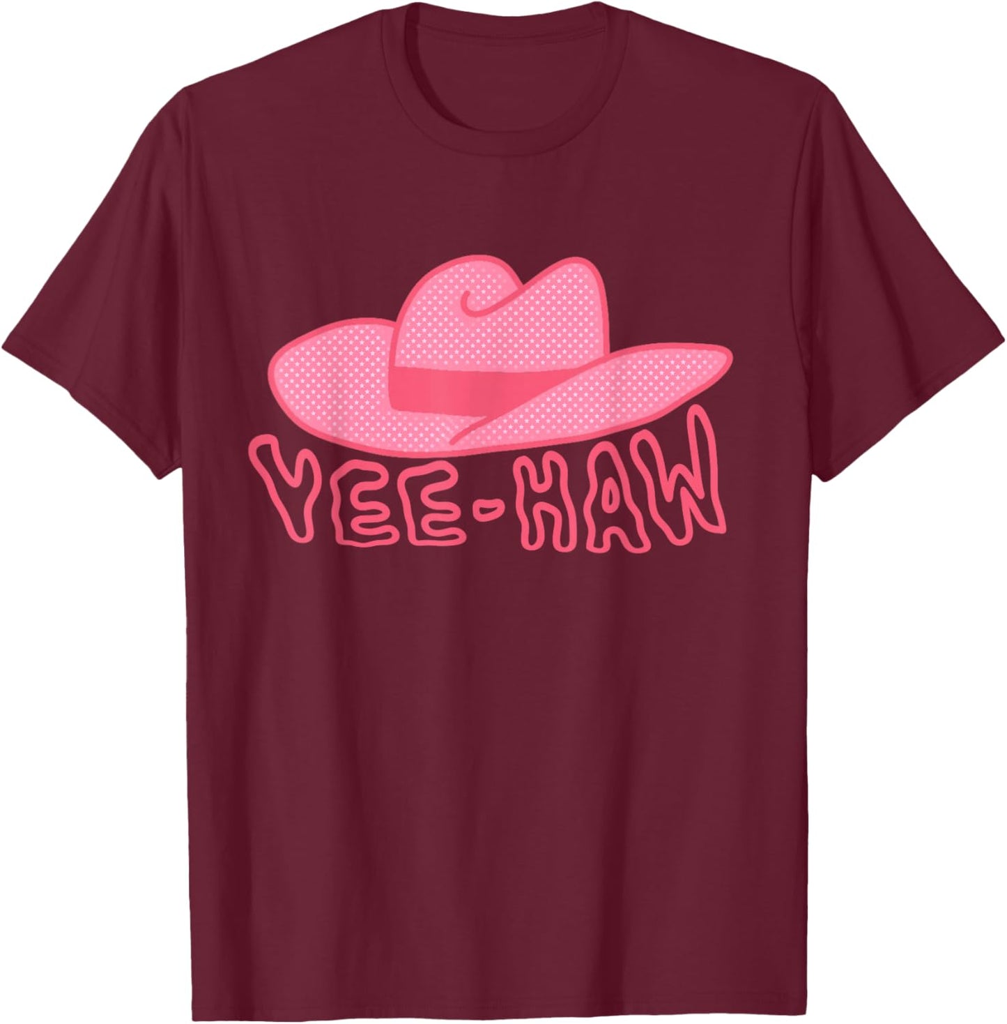 Yee Haw T-Shirt - T-Shirt | Maroon