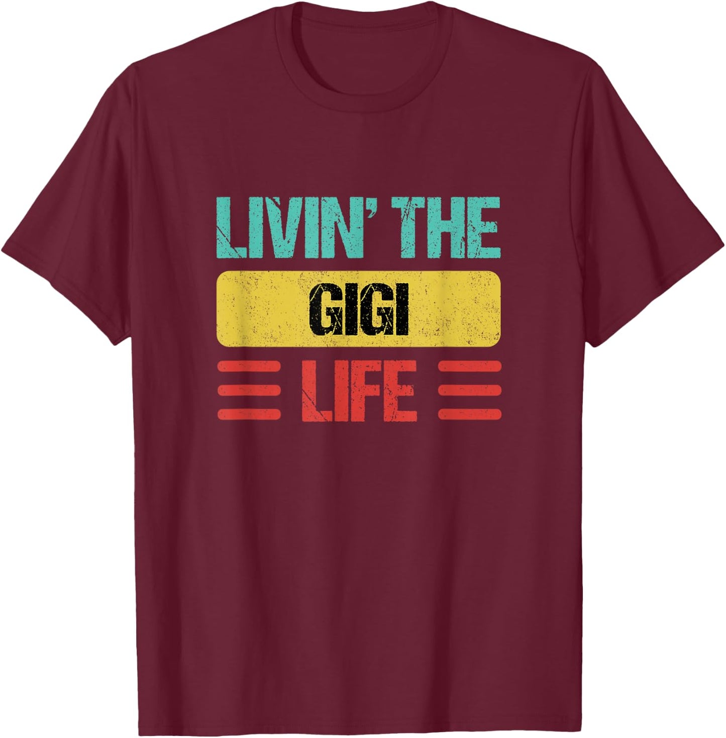 Gigi Name T-Shirt - T-Shirt | Maroon