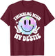 Twinning with My Bestie Spirit Week Twin Day Best Friend T-Shirt - T-Shirt | Maroon