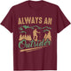 Hiker Always An Outsider Hiking T-Shirt - T-Shirt | Maroon