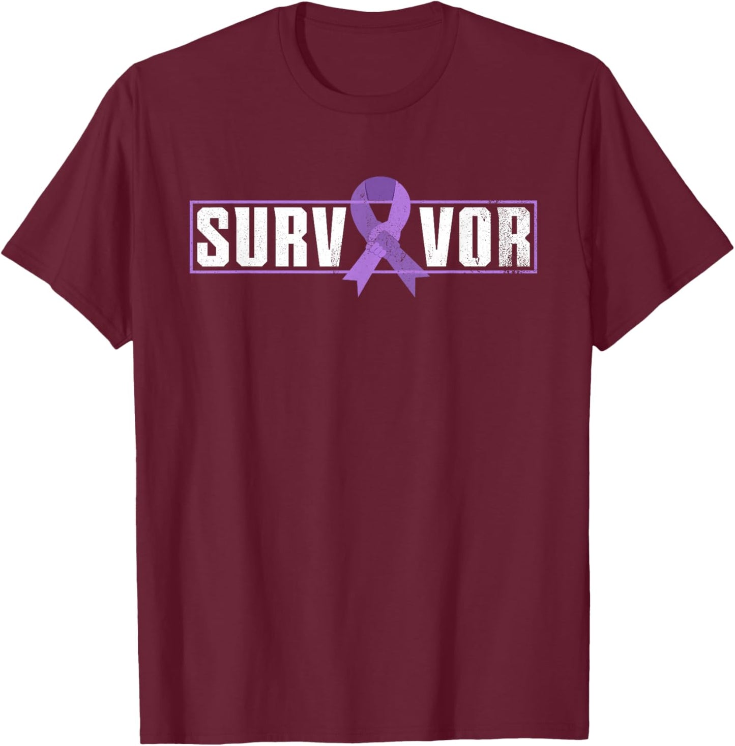Hodgkins Lymphoma Cancer Survivor Hodgkin Lymphoma Awareness T-Shirt - T-Shirt | Maroon