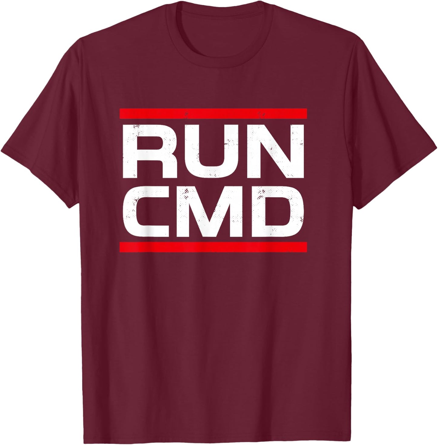 Informatist Run CMD Programmer Sys Admin Gifts T-Shirt - T-Shirt | Maroon