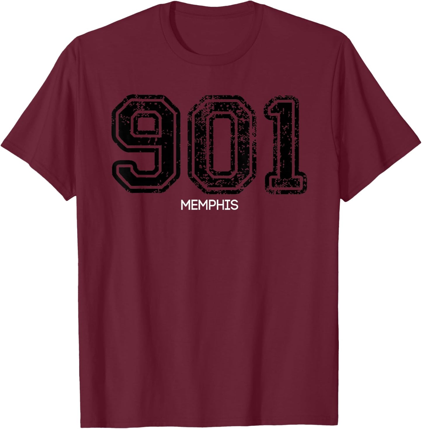 901 Memphis Hometown Love T-Shirt - T-Shirt | Maroon