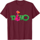 The Flintstones Dino with Stylized Name T-Shirt - T-Shirt | Maroon