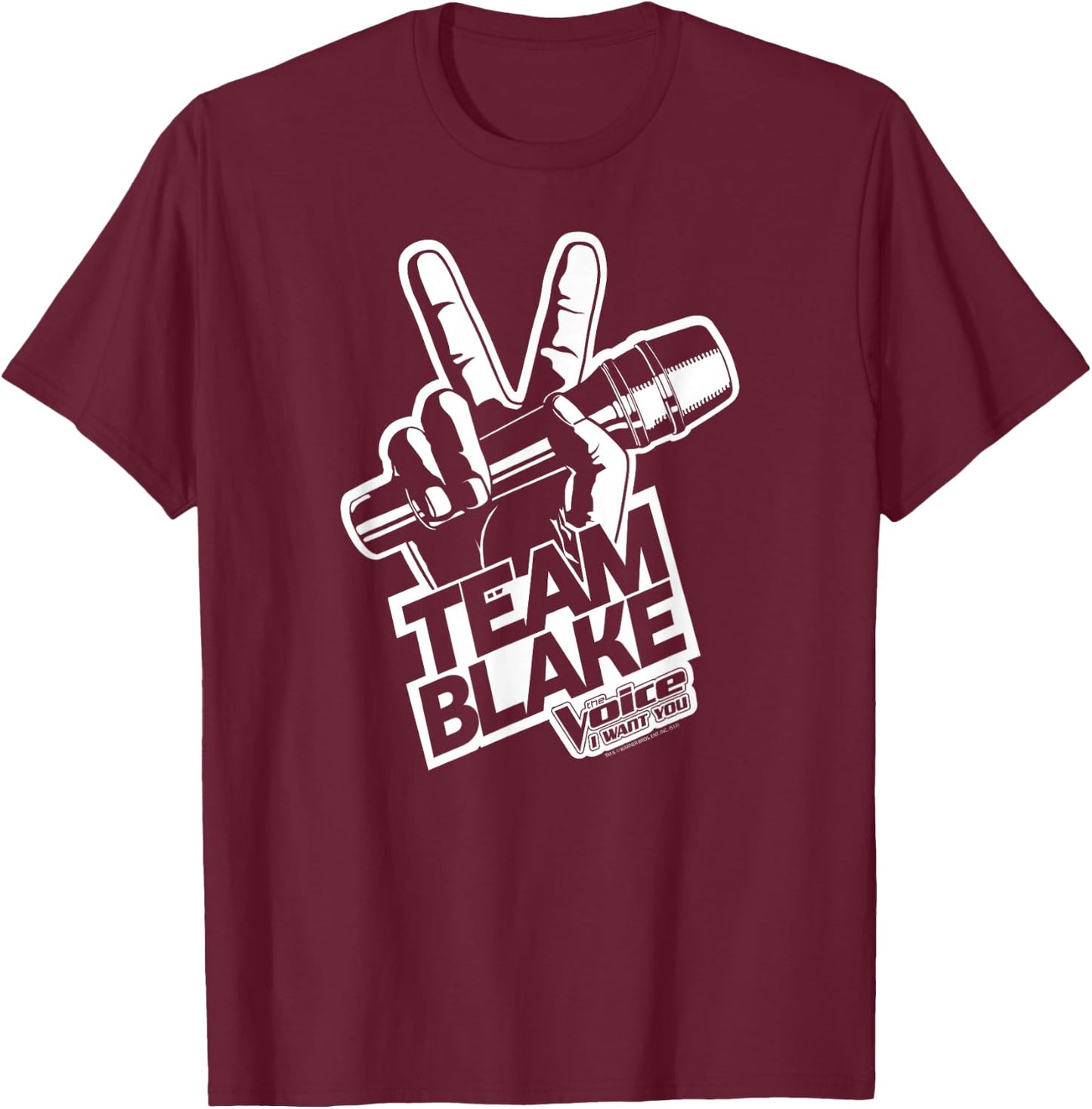 The Voice Blake Logo T-Shirt - T-Shirt | Maroon