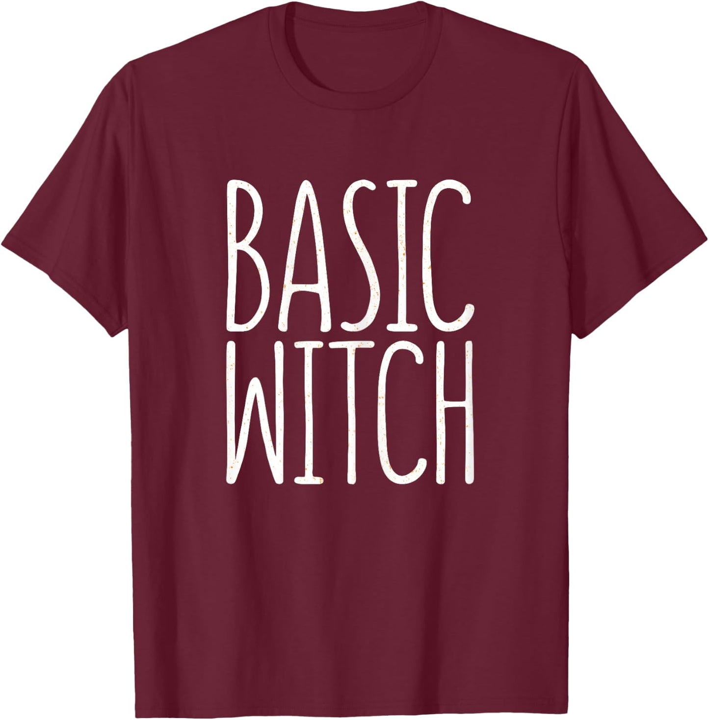 Basic Witch Shirt Women Lady Witch Costume T-Shirt - T-Shirt | Maroon