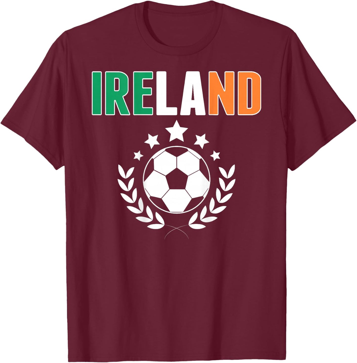 Proud Ireland Soccer Fans Jersey - Support Irish Football T-Shirt - T-Shirt | Maroon