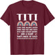 A Heart Of Gold | Titi Auntie Appreciation Titi Aunt T-Shirt - T-Shirt | Maroon