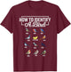 Funny Bird Watcher How To Identify a Bird Unique Birder T-Shirt - T-Shirt | Maroon