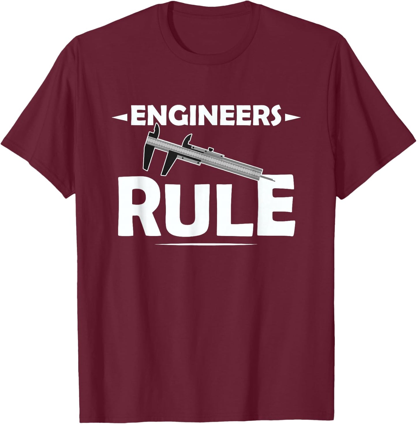 Slide Rule Engineers Rule Vintage Old School Gift T-Shirt - T-Shirt | Maroon