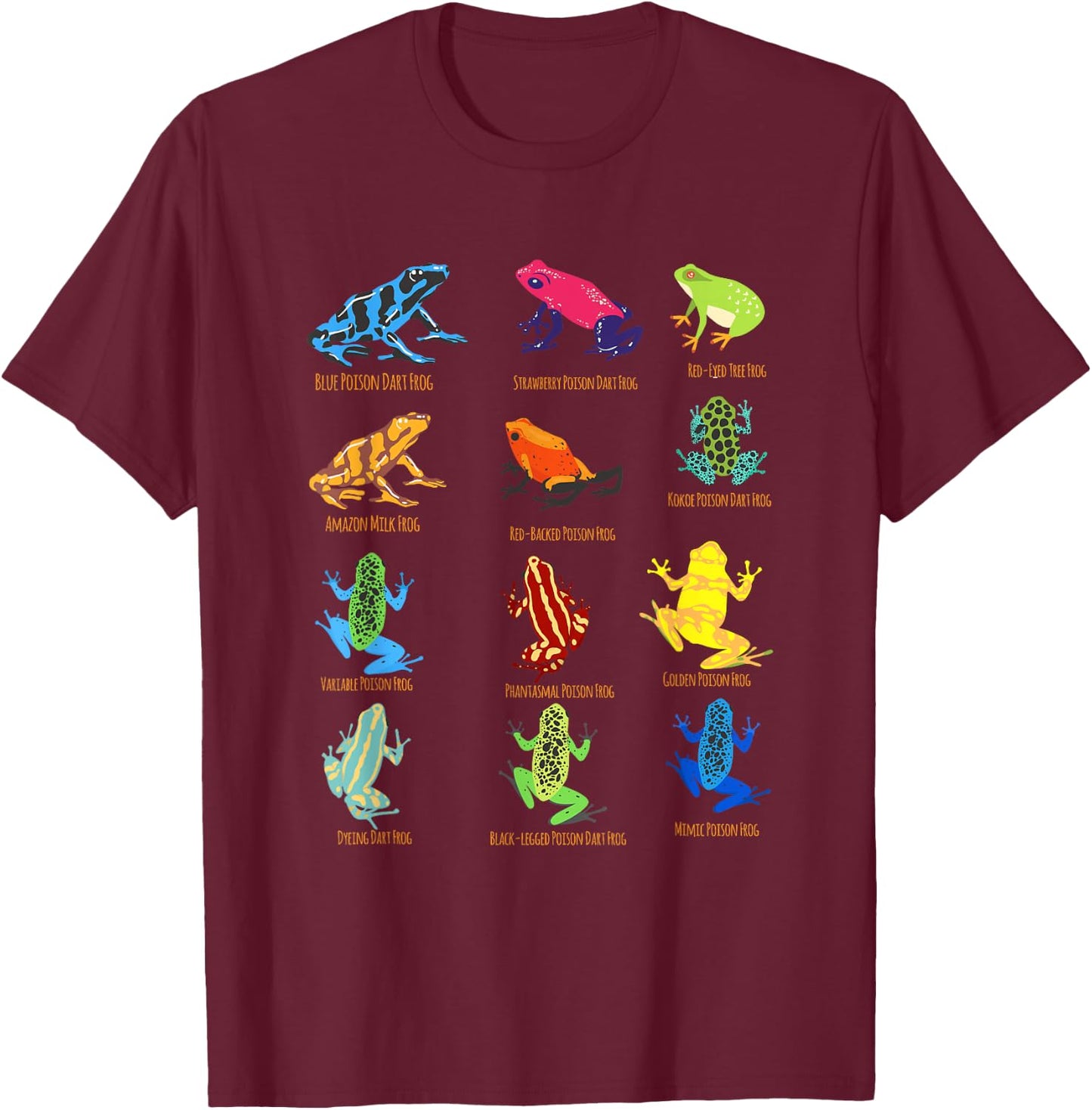 Frogs Toy for Kids Easter Party Favors Red Frogs T-Shirt - T-Shirt | Maroon