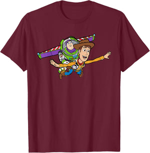Disney & Pixar's Toy Story Buzz Woody to Infinity and Beyond T-Shirt - T-Shirt | Maroon