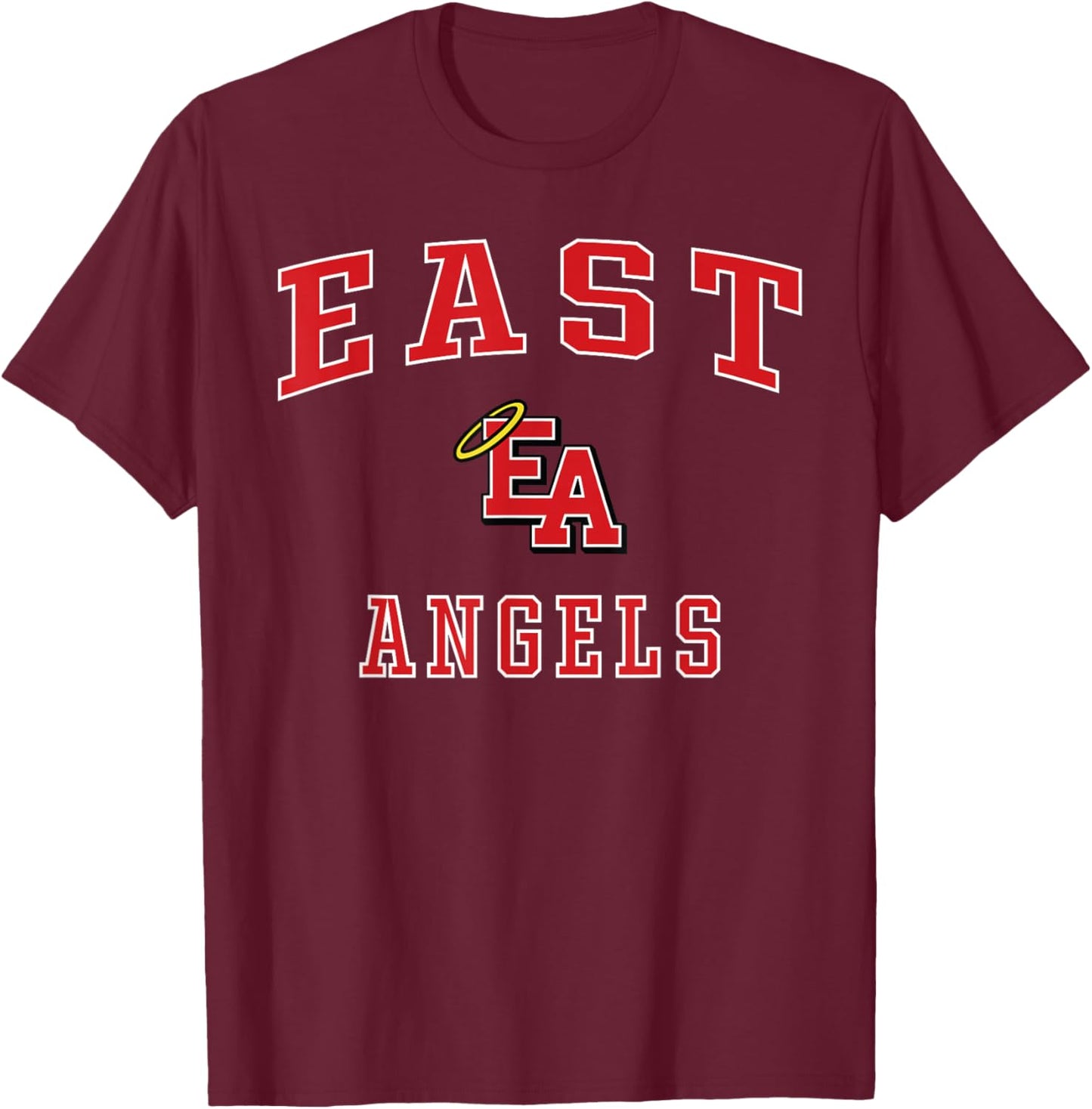 East High School Angels T-Shirt - T-Shirt | Maroon