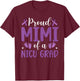 Proud NICU Mimi Micro Preemie Baby Mimi Grandma T-Shirt - T-Shirt | Maroon