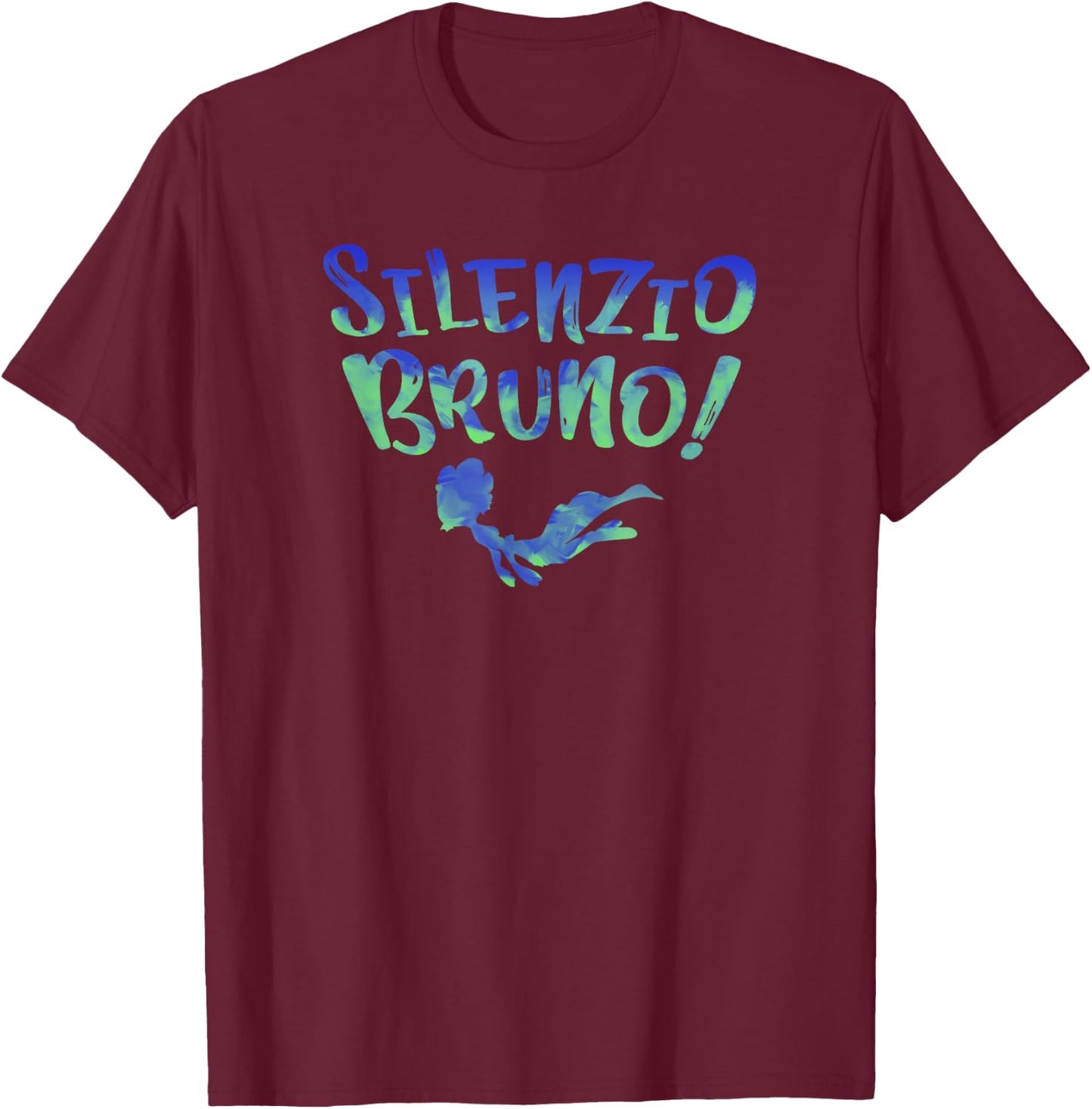 Disney Pixar Luca Silenzio Bruno! Colorful T-Shirt - T-Shirt | Maroon