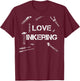 I Love Tinkering Funny Tool T-Shirt - T-Shirt | Maroon