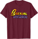 Bisexual You Get The Best of Both Worlds Pride T-Shirt - T-Shirt | Maroon