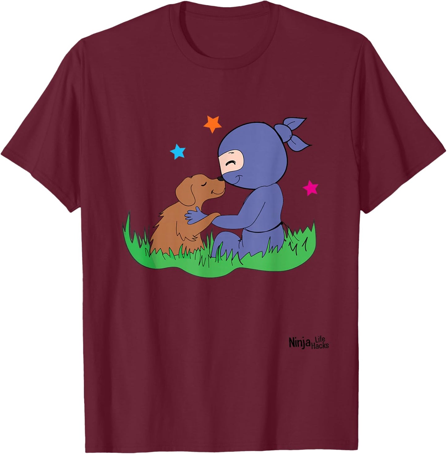 Compassionate Ninja T-Shirt - T-Shirt | Maroon