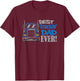 Best Trucking Dad Ever Truck Driver Dad T-Shirt - T-Shirt | Maroon